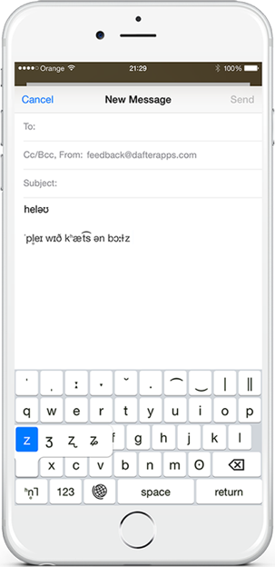 Dafter Apps International Phonetic Alphabet Keyboard